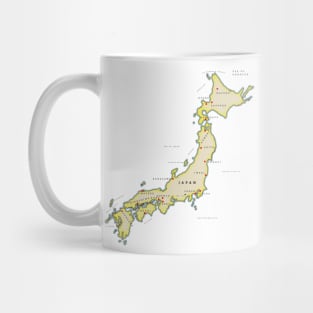 Japan map Mug